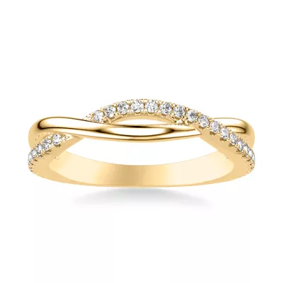 Lexie Contemporary Twist Diamond Band