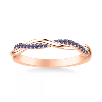 Leighton Sapphire Twist Band