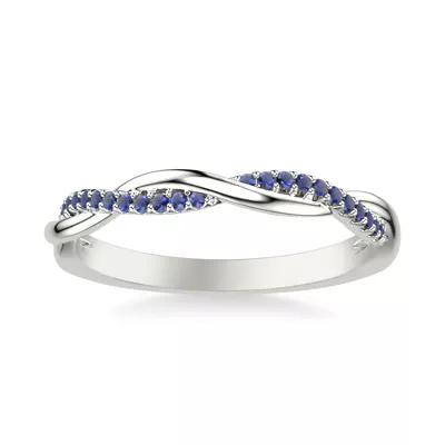 Leighton Sapphire Twist Band