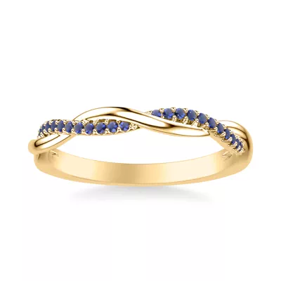Leighton Sapphire Twist Band