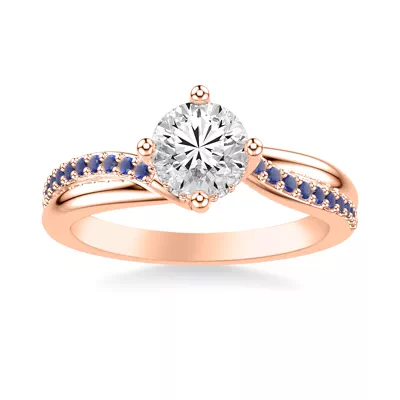 Parker Sapphire Twist Engagement Ring