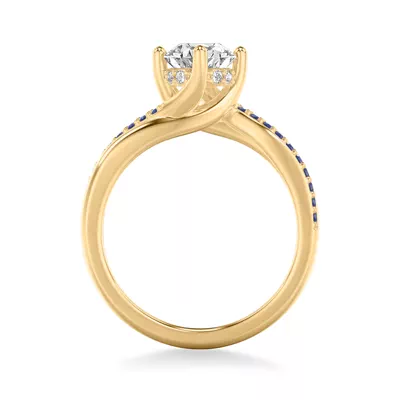 Parker Sapphire Twist Engagement Ring