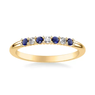 Harleigh Sapphire & Diamond Band