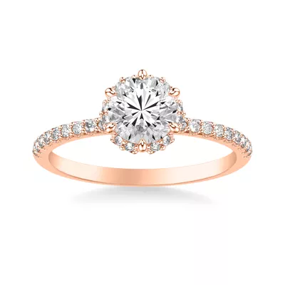 Elliott Diamond Halo Engagement Ring