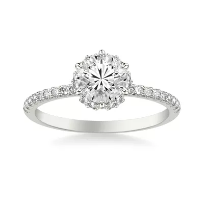 Elliott Diamond Halo Engagement Ring