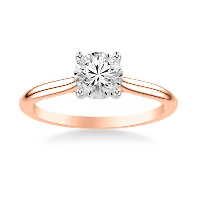 Delphina Two-Tone Solitaire