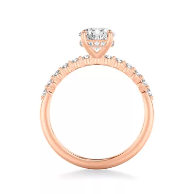 Bliss Petite Shared Prong Diamond Engagement Ring