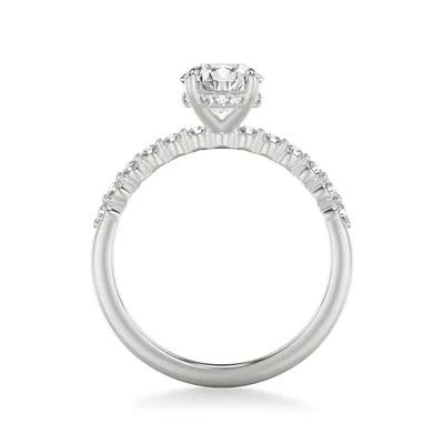Bliss Petite Shared Prong Diamond Engagement Ring