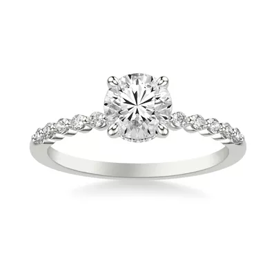 Bliss Petite Shared Prong Diamond Engagement Ring