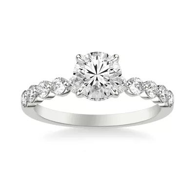Bliss Grand Shared Prong Diamond Engagement Ring