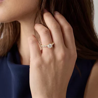 Bliss Grand Shared Prong Diamond Engagement Ring