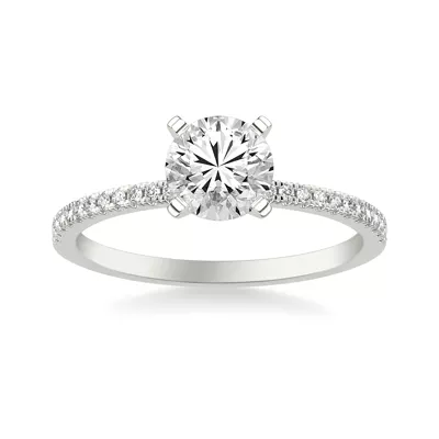 Callista Pavé Diamond Engagement Ring