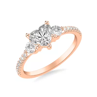Brigitte Diamond Accent Engagement Ring