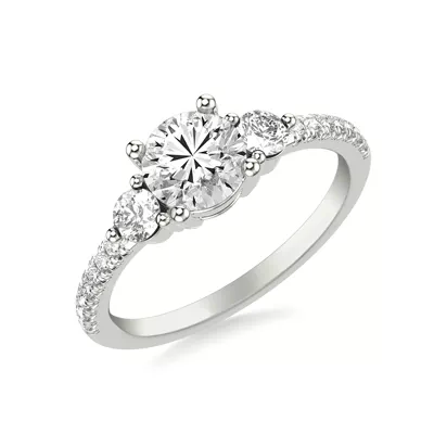 Brigitte Pavé Engagement Ring