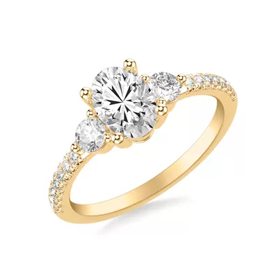 Brigitte Diamond Accent Engagement Ring