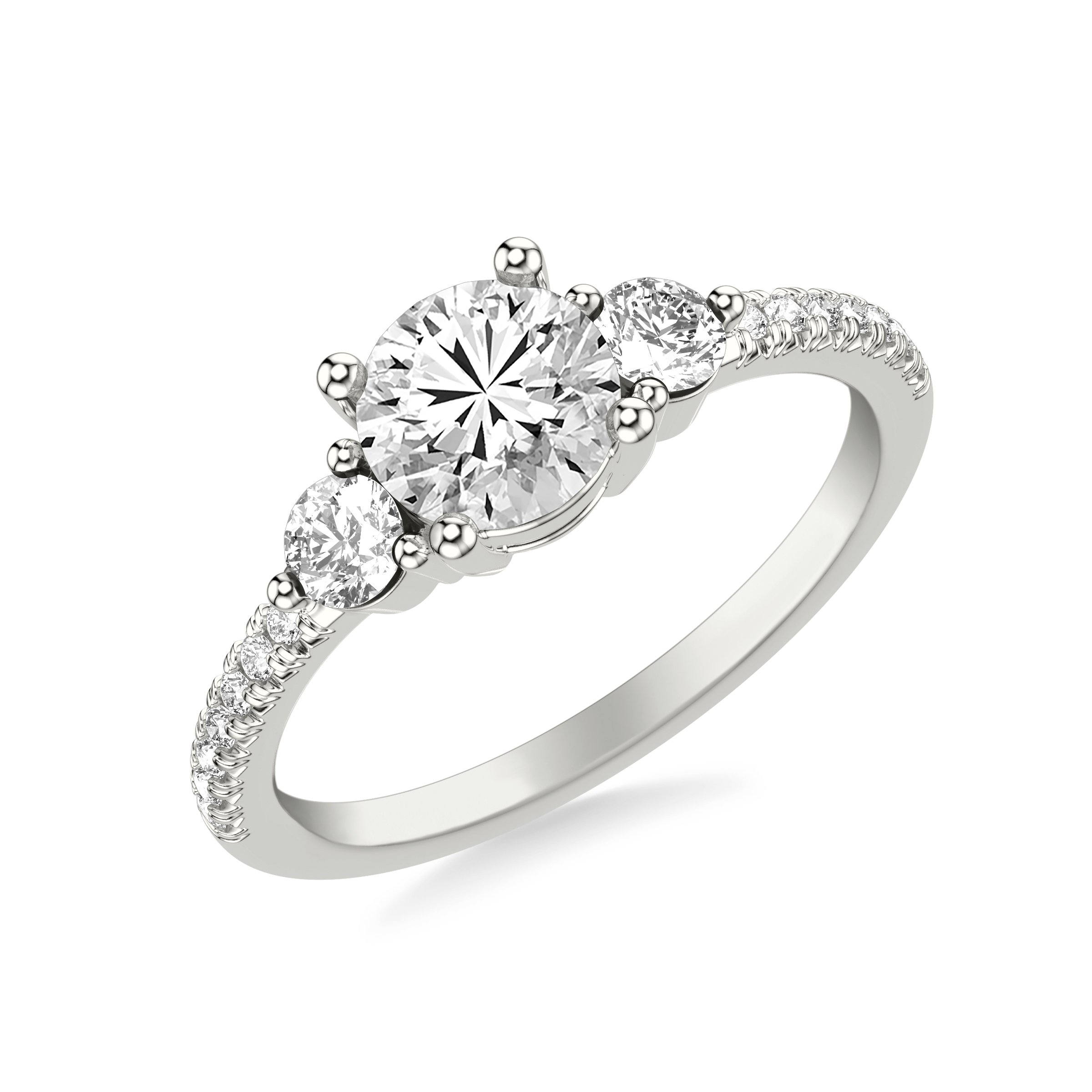 Brigitte Pavé Engagement Ring