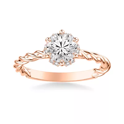 Sasha Halo Engagement Ring