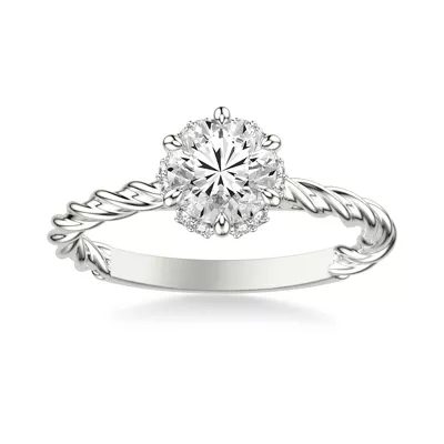 Sasha Halo Engagement Ring