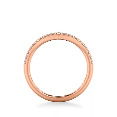 Zoe Pavé Diamond Chevron Band