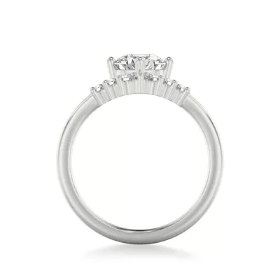 Lexi Diamond Chevron Engagement Ring
