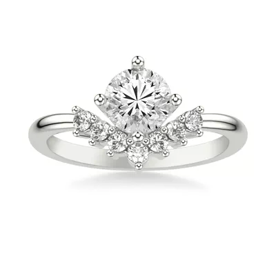 Lexi Diamond Chevron Engagement Ring