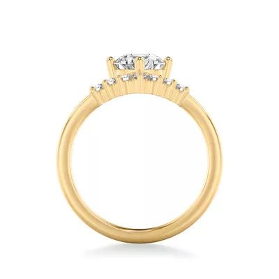Lexi Diamond Chevron Engagement Ring