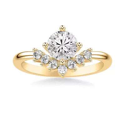 Lexi Diamond Chevron Engagement Ring
