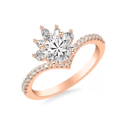 Marisol Tiara Engagement Ring