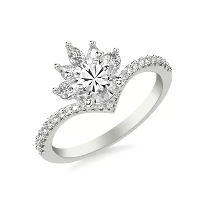 Marisol Tiara Engagement Ring
