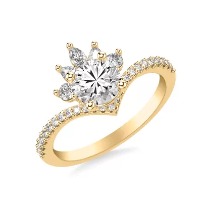 Marisol Tiara Engagement Ring
