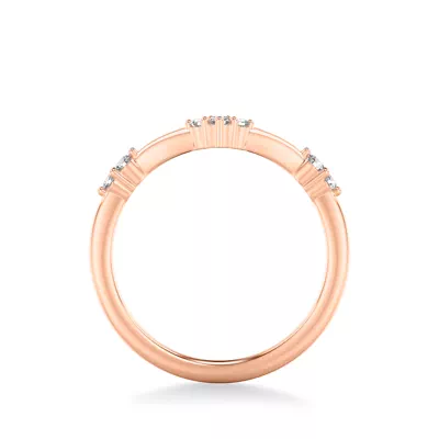 Dove Diamond Wedding Band