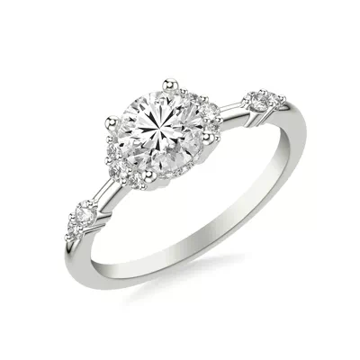 Dove Diamond Accent Engagement Ring