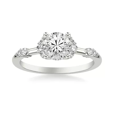 Dove Diamond Accent Engagement Ring