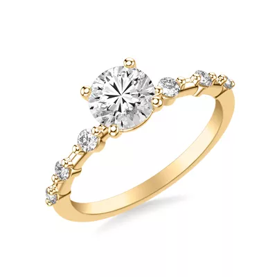 Courtney Spaced Diamond Engagement Ring