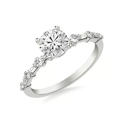 Courtney Spaced Diamond Engagement Ring