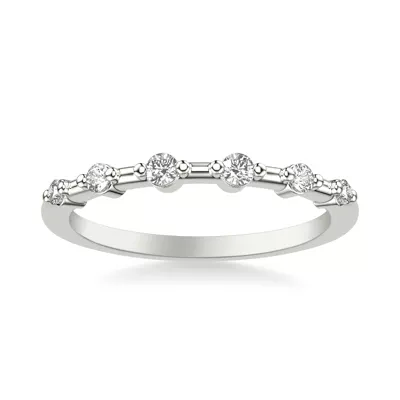Courtney Spaced Diamond Wedding Band