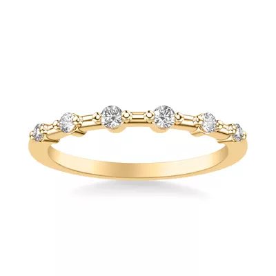 Courtney Spaced Diamond Wedding Band
