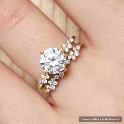 Coco Scattered Diamond Engagement Ring