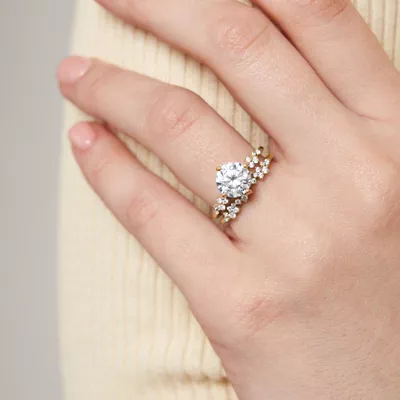 Coco Scattered Diamond Engagement Ring