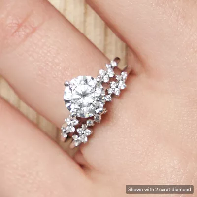 Coco Scattered Diamond Engagement Ring
