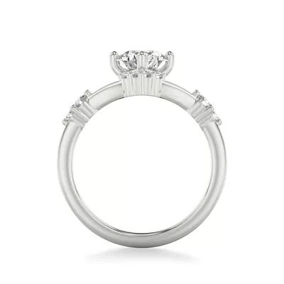 Shiloh Diamond Accent Chevron Engagement Ring