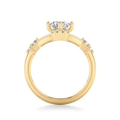Shiloh Diamond Accent Chevron Engagement Ring