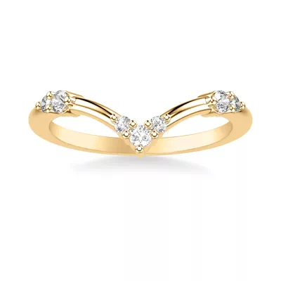 Shiloh Diamond Accent Chevron Band