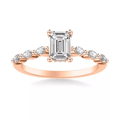 Betty Marquise Diamond Engagement Ring
