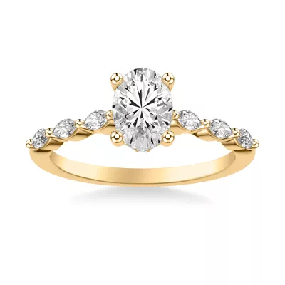 Betty Marquise Diamond Engagement Ring