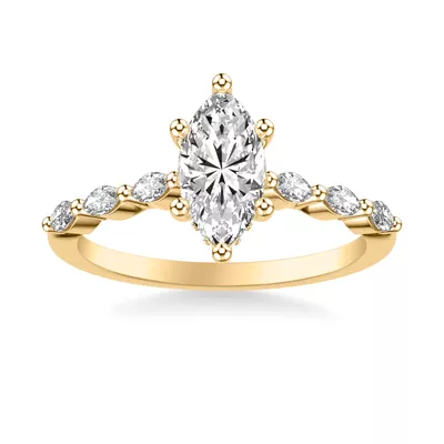 Betty Marquise Lab Diamond Engagement Ring