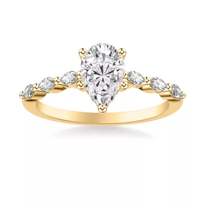 Betty Marquise Diamond Engagement Ring