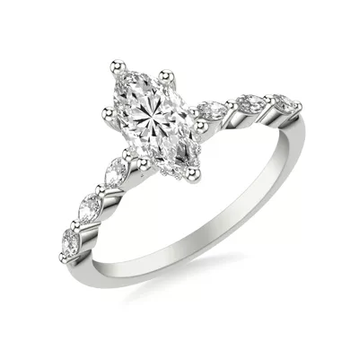 Betty Marquise Diamond Engagement Ring