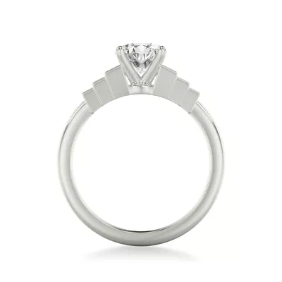 Noa Baguette Diamond Engagement Ring