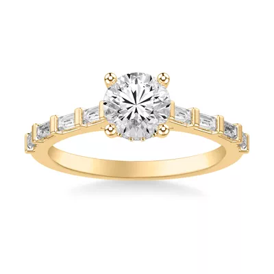 Alejandra Baguette Pave And Hidden Halo